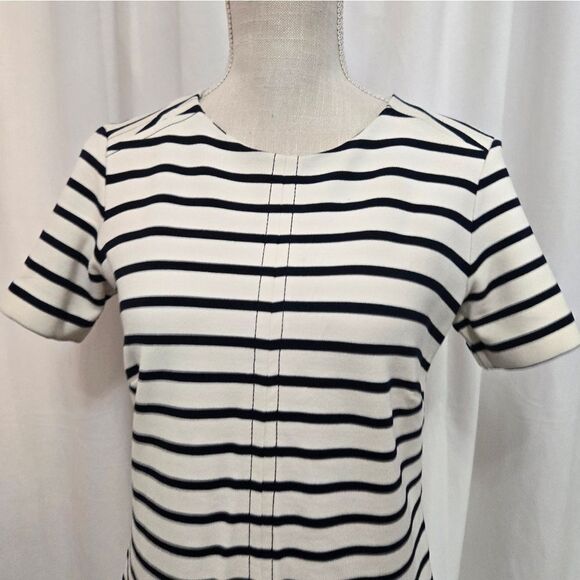 Banana Republic Stripe Shift Ponte Dress Size XS like new - Picture 3 of 10